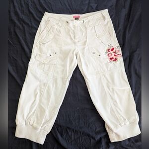 Lola Embroidered Cargo Capris